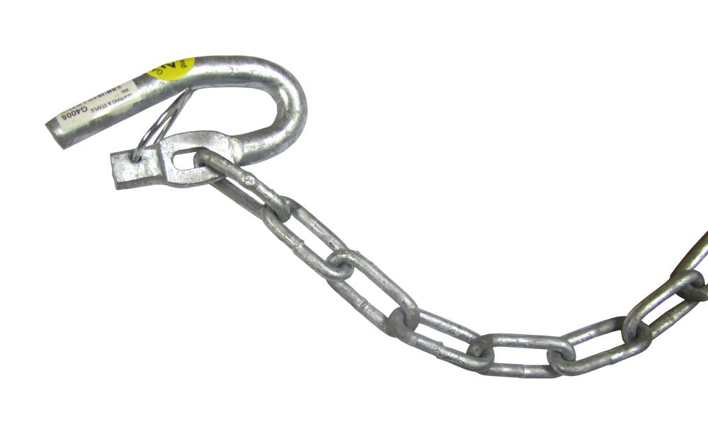 Gartner Spring Gate Fastener W 300mm Chain & Staple Galv