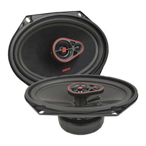 Cerwin Vega Hed 6X8in 3 Way Coaxial Speakers Pair 360W Nogril