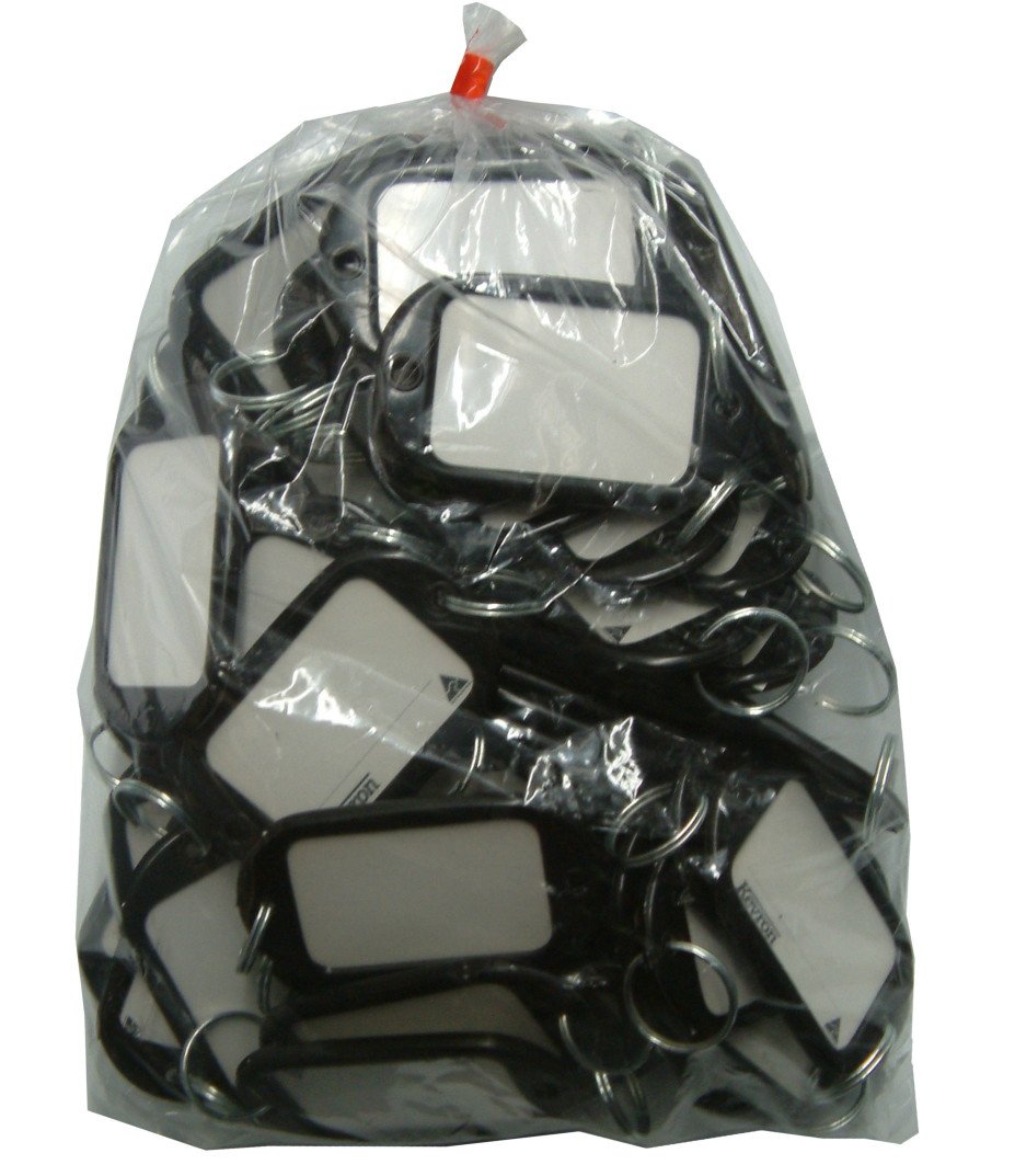Kevron Key Tag Jumbo 50-pce Bag Black