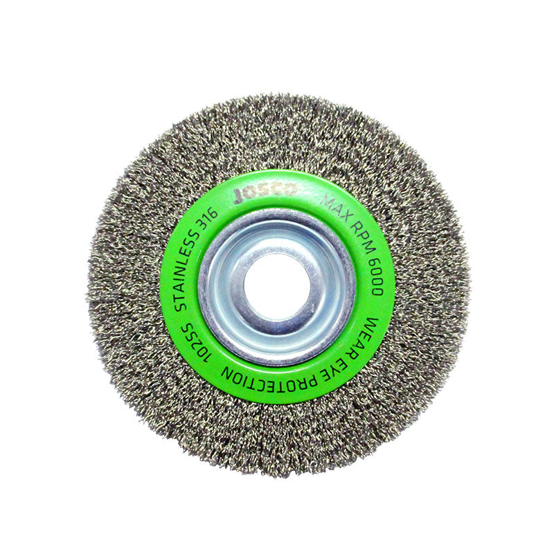 Josco Brush Wheel Cr 150X25Xmb 0.35mm Stainless 316