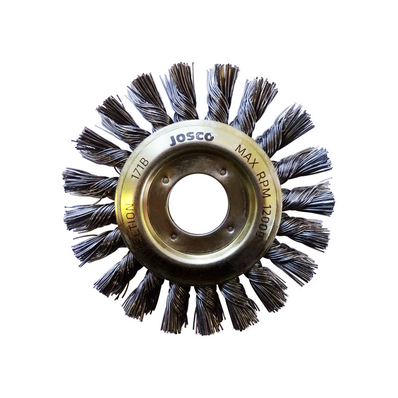 Josco Brush Wheel Tk20 100X1Rxmb 0.50mm Stainless 316
