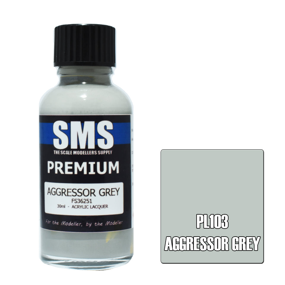 SMS Airbrush Paint 30Ml Premium Aggressor Grey