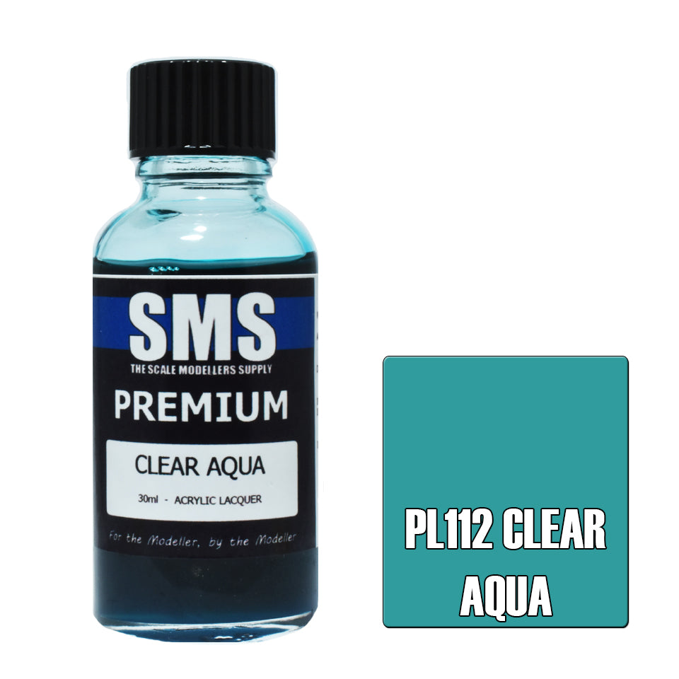 SMS Airbrush Paint 30Ml Premium Clear Aqua