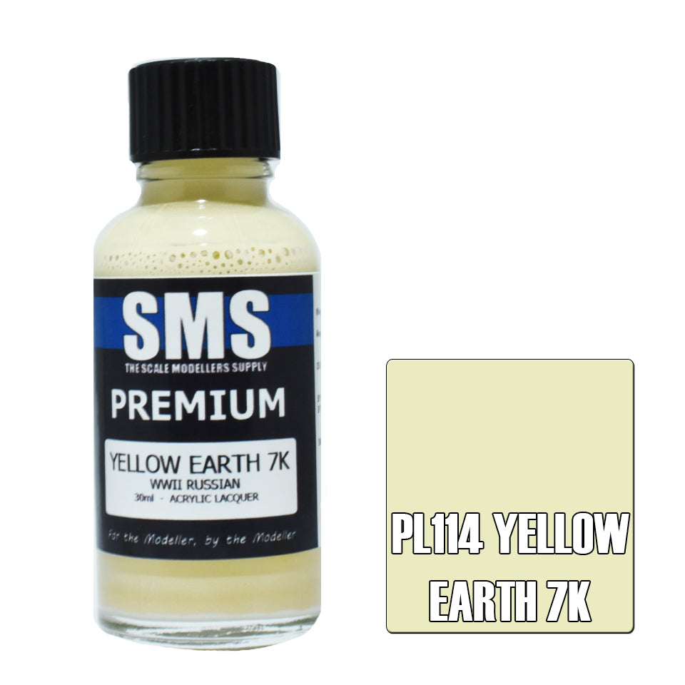 SMS Airbrush Paint 30Ml Premium Yellow Earth 7K