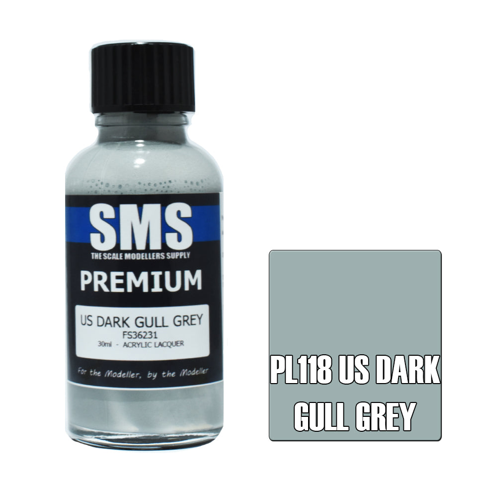 SMS Airbrush Paint 30Ml Premium Us Dark Gull Grey