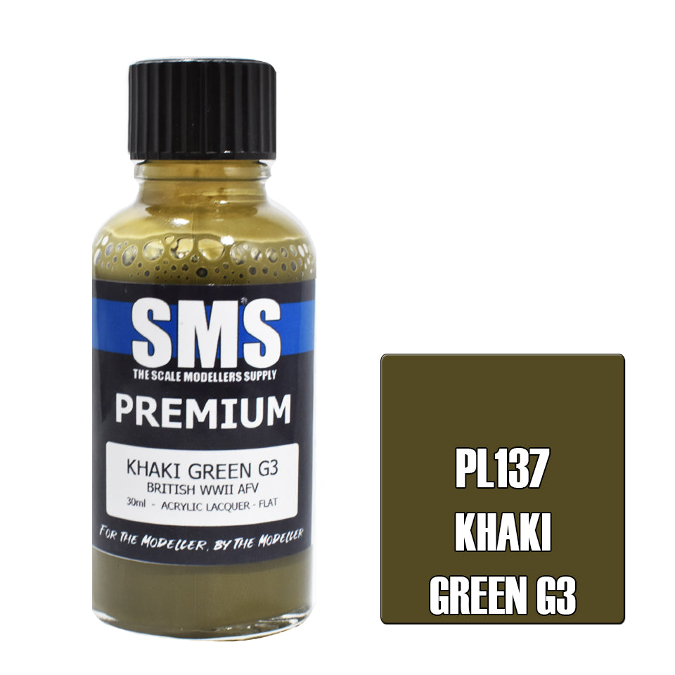 SMS Airbrush Paint 30Ml Premium Khaki Green G3