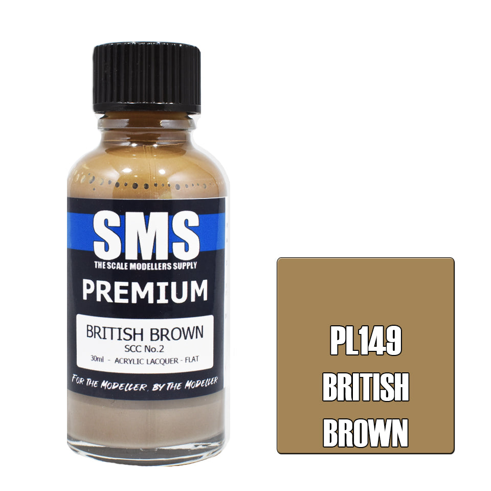SMS Airbrush Paint 30Ml Premium British Brown Scc No.2