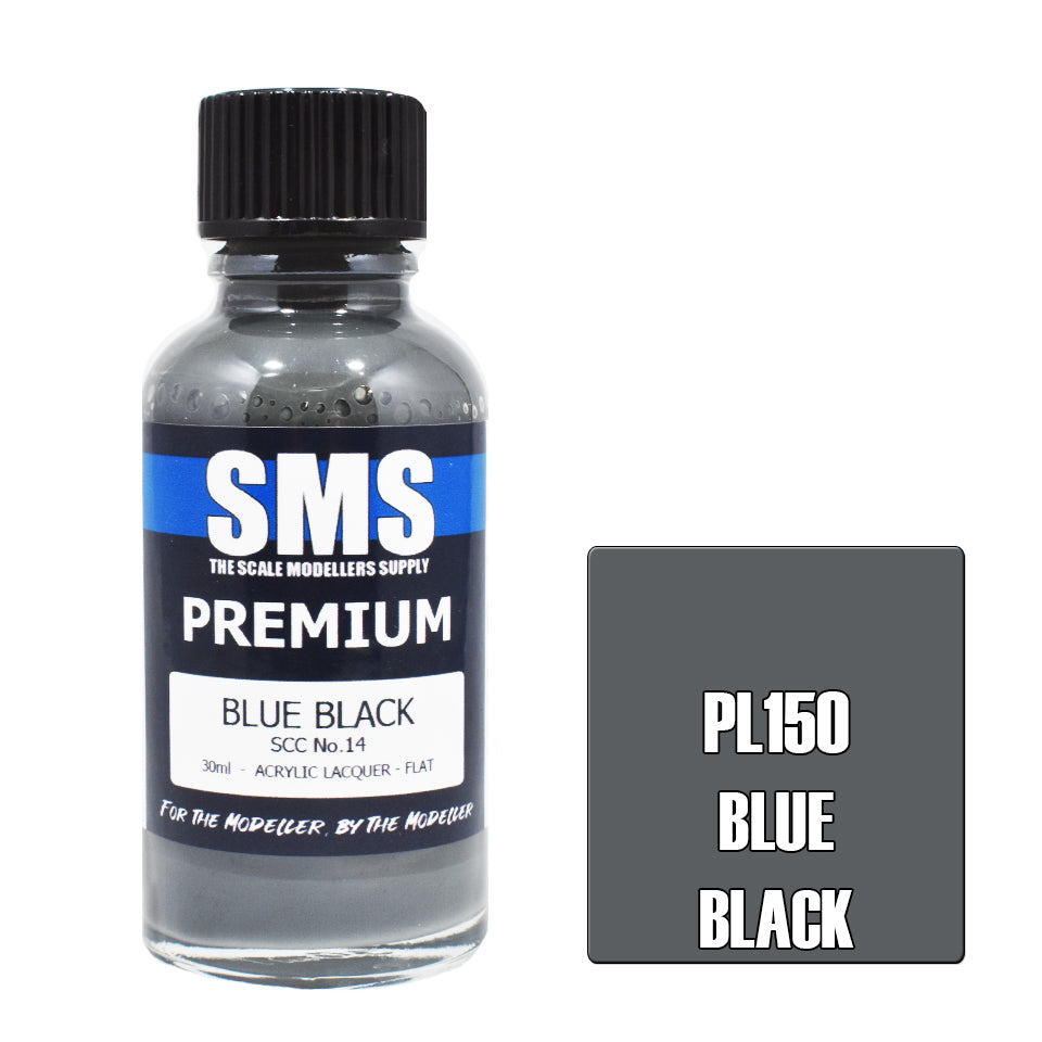 SMS Airbrush Paint 30Ml Premium Blue Black Scc No.14
