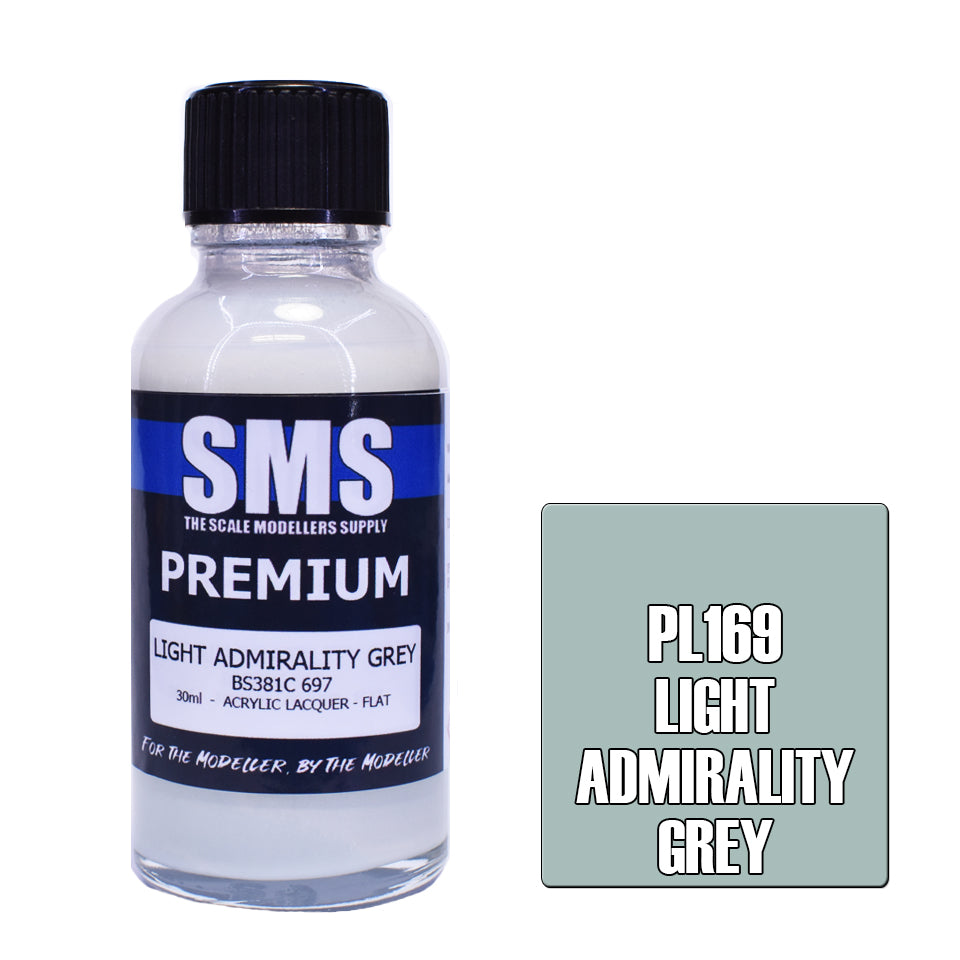 SMS Airbrush Paint 30Ml Premium Light Admirality Grey