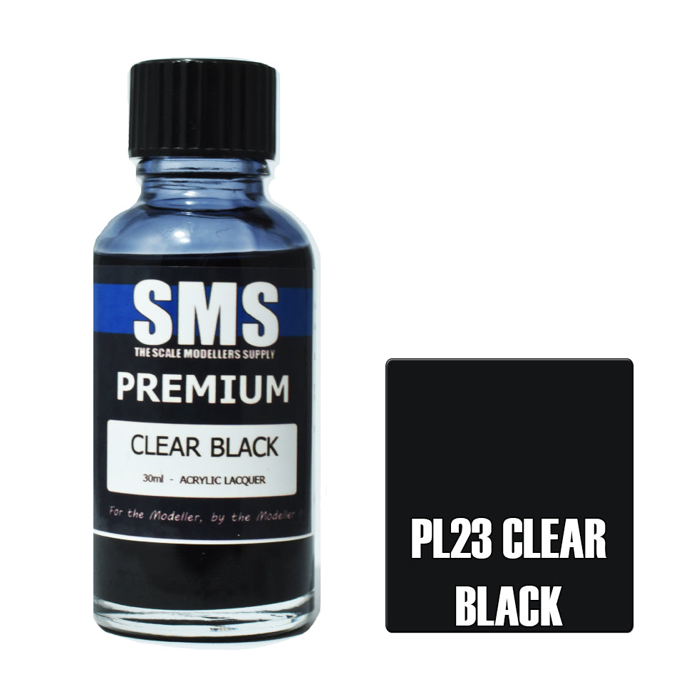 SMS Airbrush Paint 30Ml Premium Clear Black