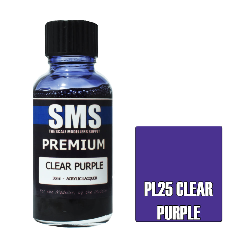 SMS Airbrush Paint 30Ml Premium Clear Purple