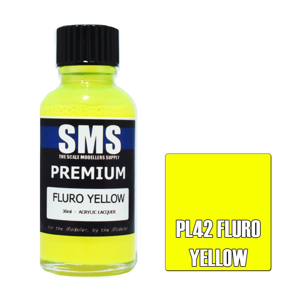 SMS Airbrush Paint 30Ml Premium Fluro Yellow