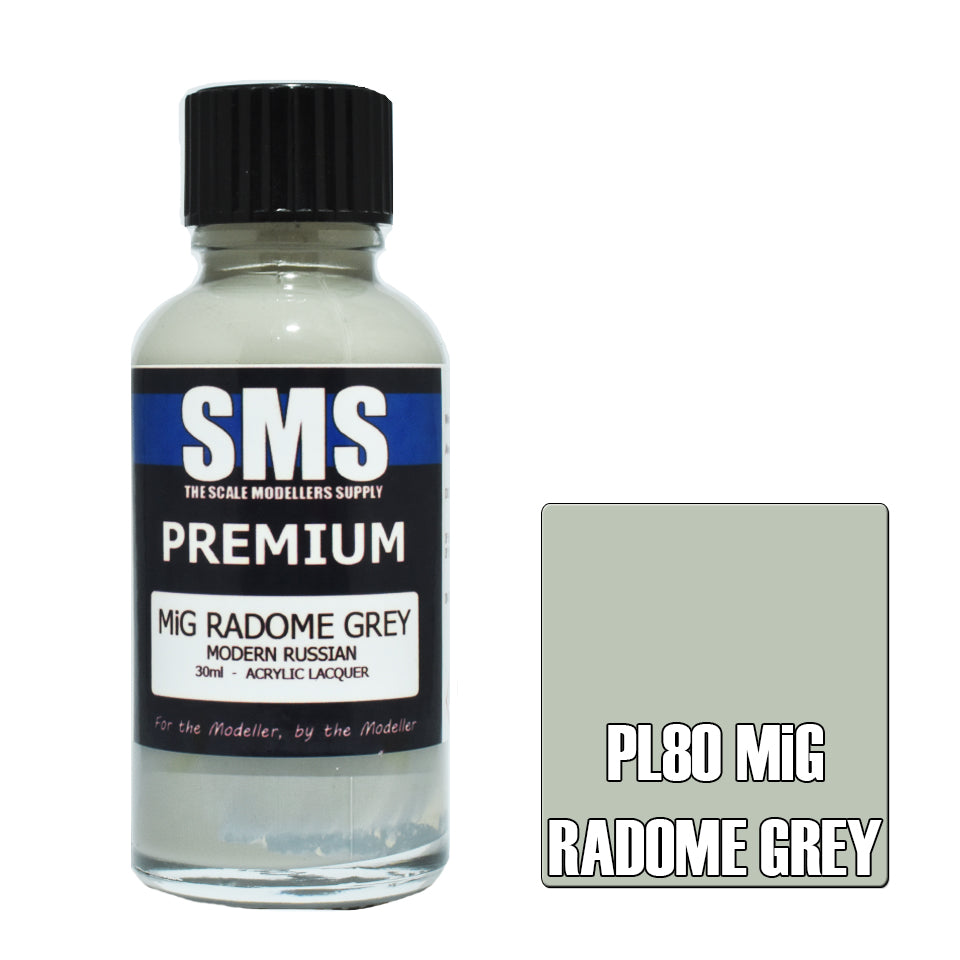 SMS Airbrush Paint 30Ml Premium Mig Radome Grey