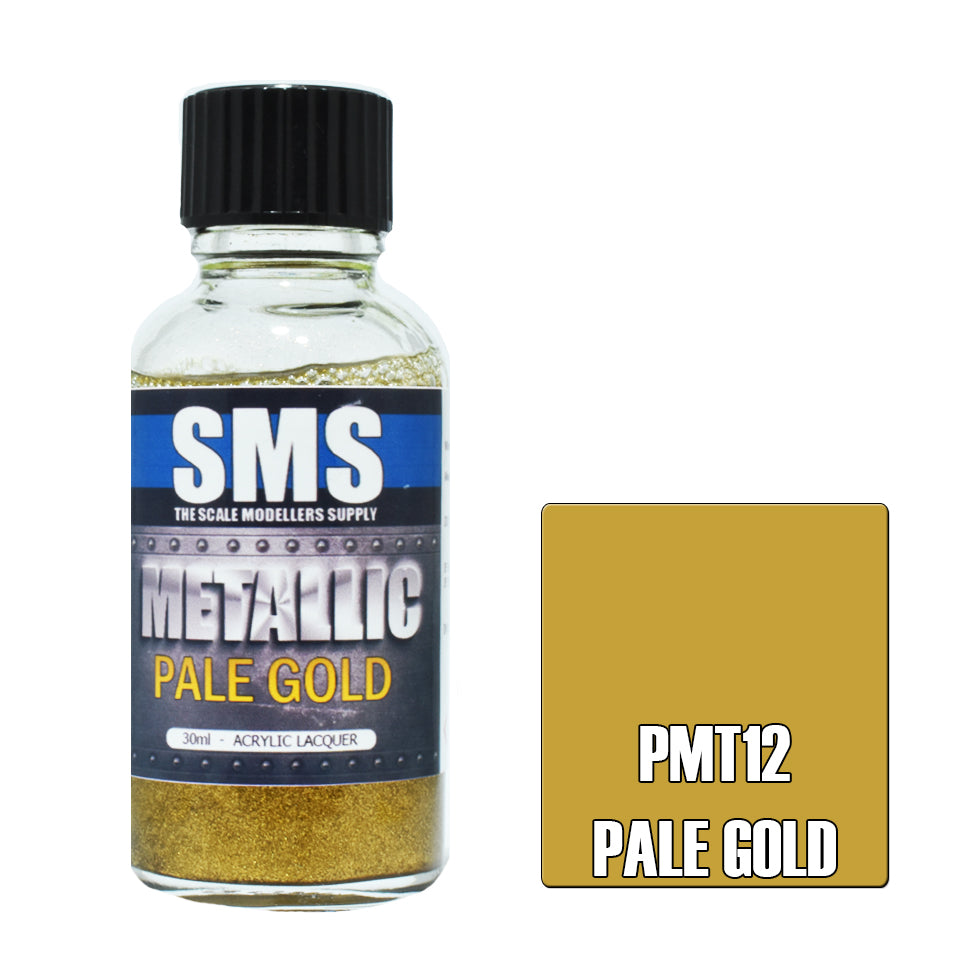 SMS Airbrush Paint 30Ml Metallic Pale Gold