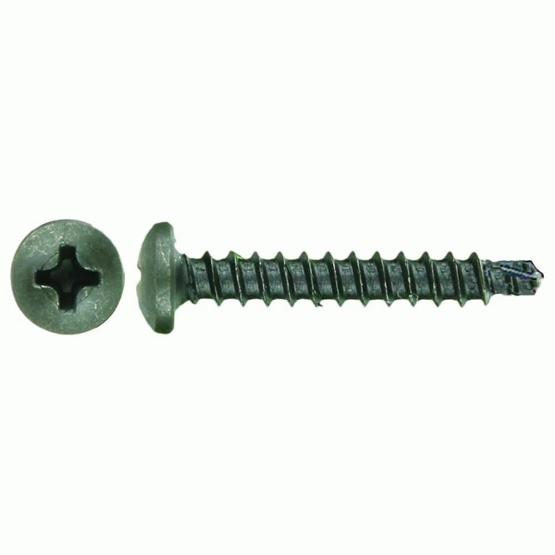 install Bay Screw Philips Pan Head Tek #8 1/2in - Per 500