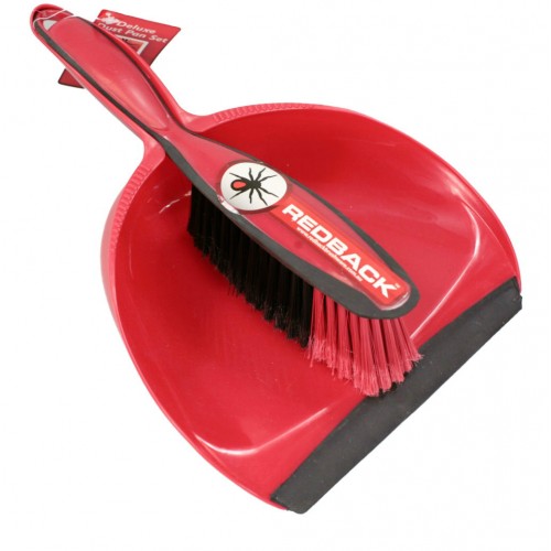 Redback Dust Pan Set - Deluxe Red