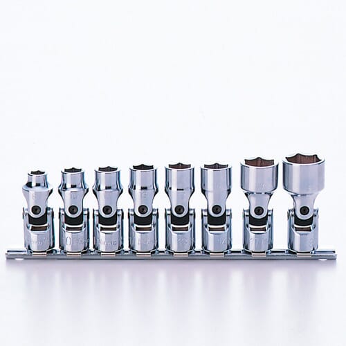 Koken RS3440M/8 Universal Socket Set On Rail 8pc 3/8 in Dr 8-19mm