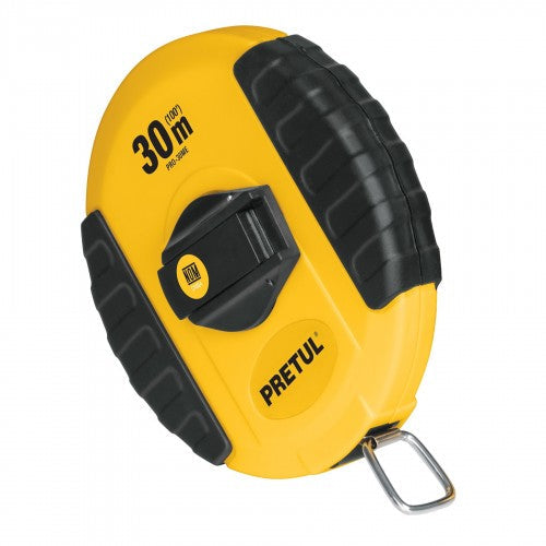 Pretul Tape Measure Fibreglass 13mm Blade - Metric Closed Case 30m