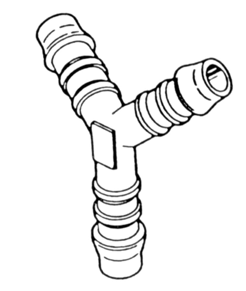Norma Equal Y Push-On Connector 6mm Id Hose Each