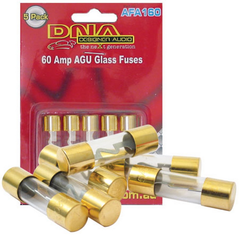 Agu Fuses 60 Amp Gold Fuse 5 Pack