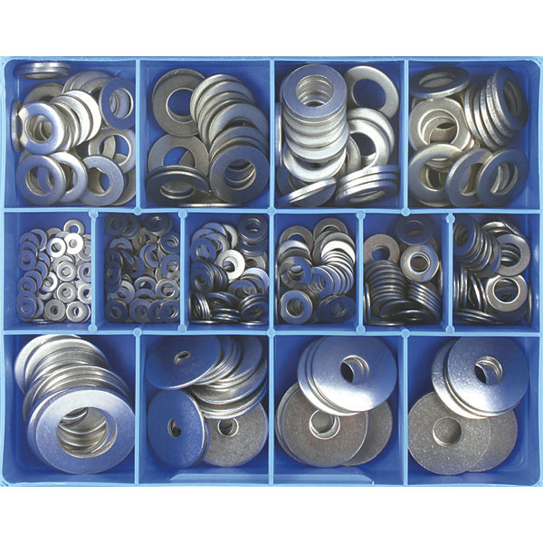 Champion 385Pc Flat Washer Assortment 304/A2 mm/Imp