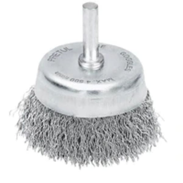 Wire Cup Brush Crimped With 6mm Shank 65mm Pretul