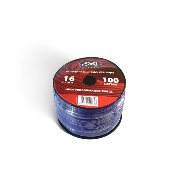 EDS 16 GAUGE SPEAKER CABLE CCA 100M PURPLE