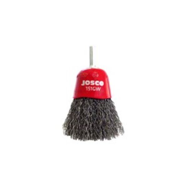 JOSCO BRUSH CUP CR 60MM 6MM SPINDLE 0.30MM