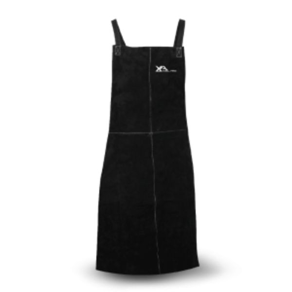 BLACK LEATHER WELDING APRON