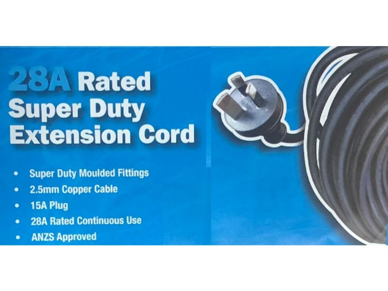 15m H/D 15A Extension Lead 3x2.5mm2 wiring