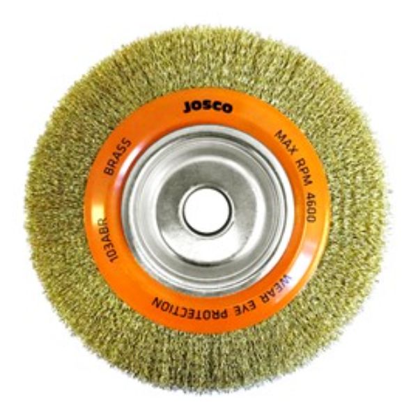 JOSCO BRUSH WHEEL CR 200X19XMB 0.35MM BRASS