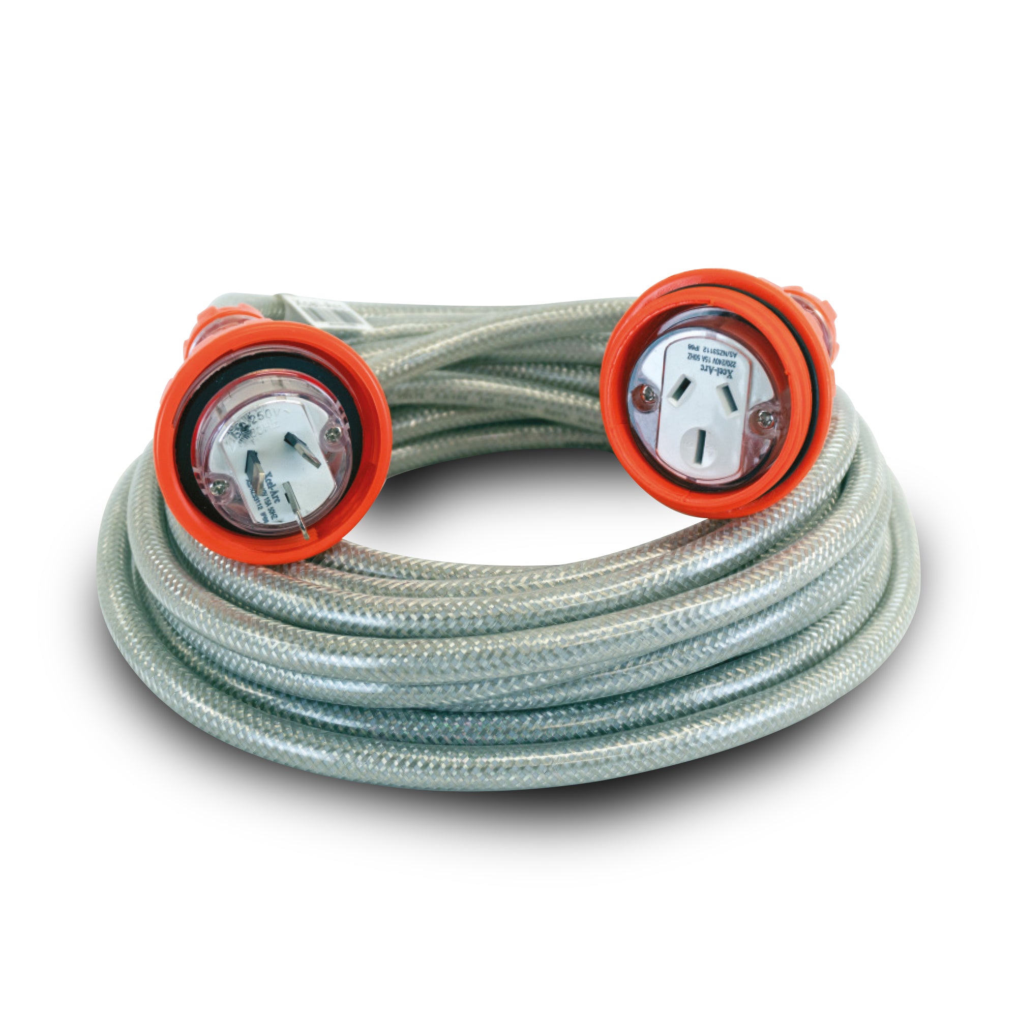 Braided 10m Extension Lead, 3 x 2.5mm2, 3P 15A Plug & Socket