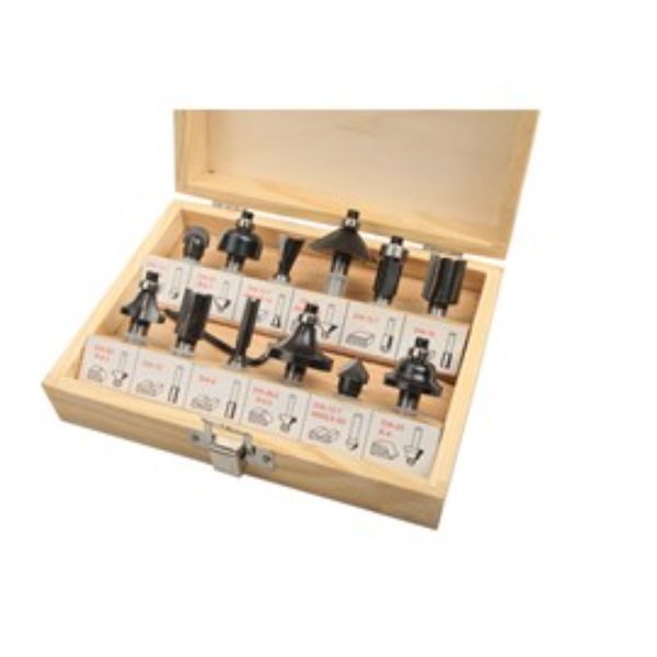 TOLSEN 12PCS CARBIDE ROUTER BITS SET