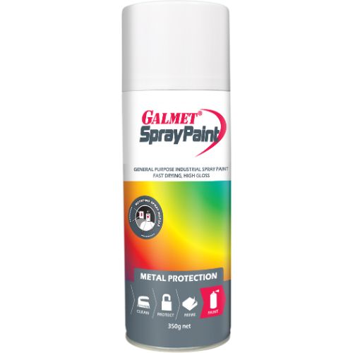 GALMET SPRAY PAINT WHITE GLOSS