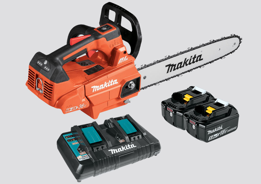 Makita 18Vx2 BL CHAINSAW Top14 Orange