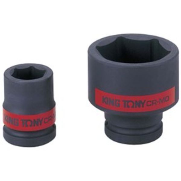 KING TONY 1/2DR IMPACT SOCKET-1.1/4inBLK HANG SELL DISPLAY