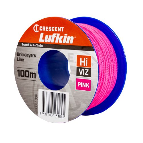 LUFKIN BRICKLAYER LINE PINK 100M
