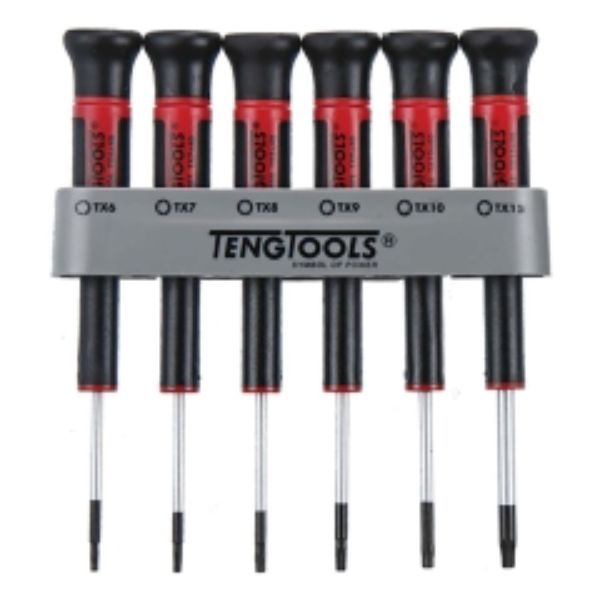 Teng 6pc MD Mini TX Screwdriver Set w/ Holder