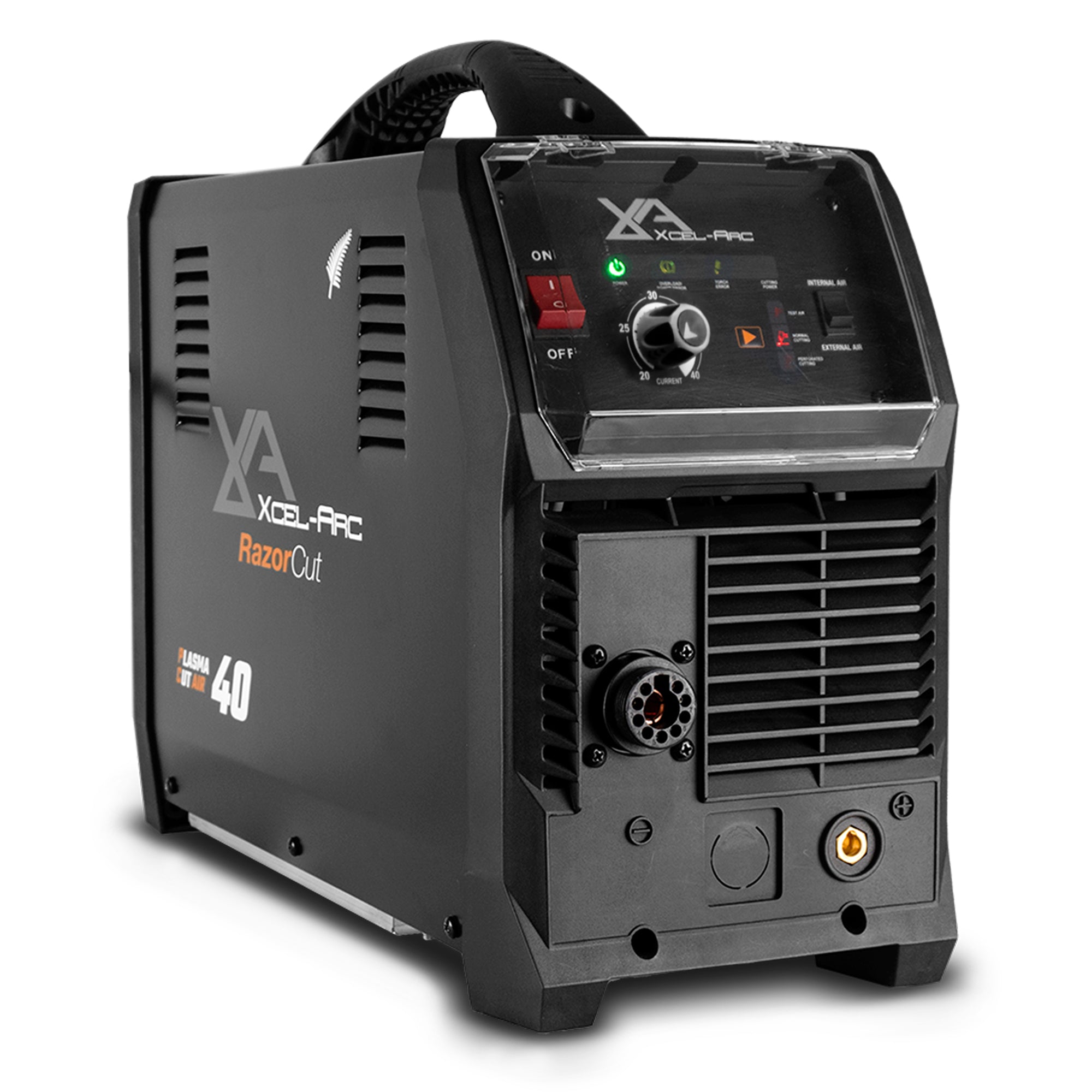 RazorCut-40PC Inverter Plasma Cutter with Onboard Compressor C/w Surecut SC80 Plasma Torch x 6mtr, Earth Lead & Spares Kit