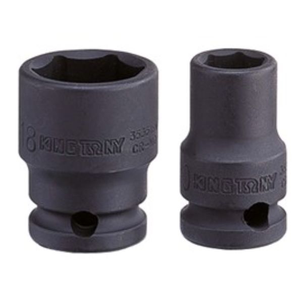 KING TONY 3/8DR-12MM 6pt IMPACT STD socket HANG SELL DISPLAY