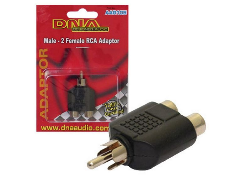 RCA MALE TO 2 RCA FEMALE ADAPTOR