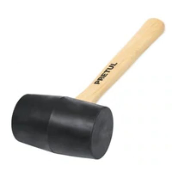 Rubber Mallets Wood Handled Medium 1Lb Med 1Lb