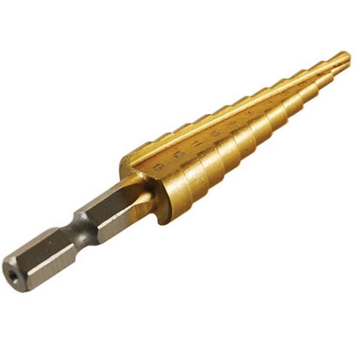 TOOL STEP DRILL 3 - 13MM 11 STEPS TITANIUM COATED