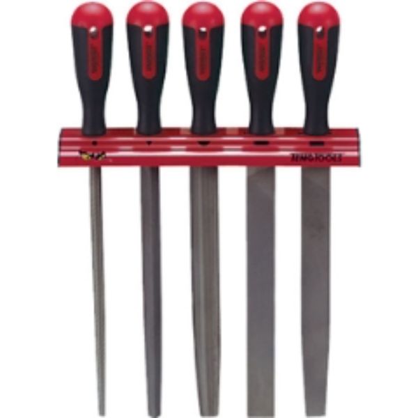 Teng 5pc 10in File Set w/ Wall Rack