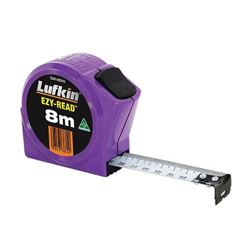 CRESENT LUFKIN TAPE EZY-READ 8M x 25MM SQ CASE