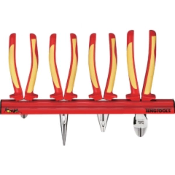 Teng 4pc 1000v VDE Plier Set W/Wall Rack