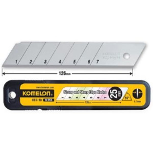 KOMELON SNAP OFF BLADES 25mm - PKT 10
