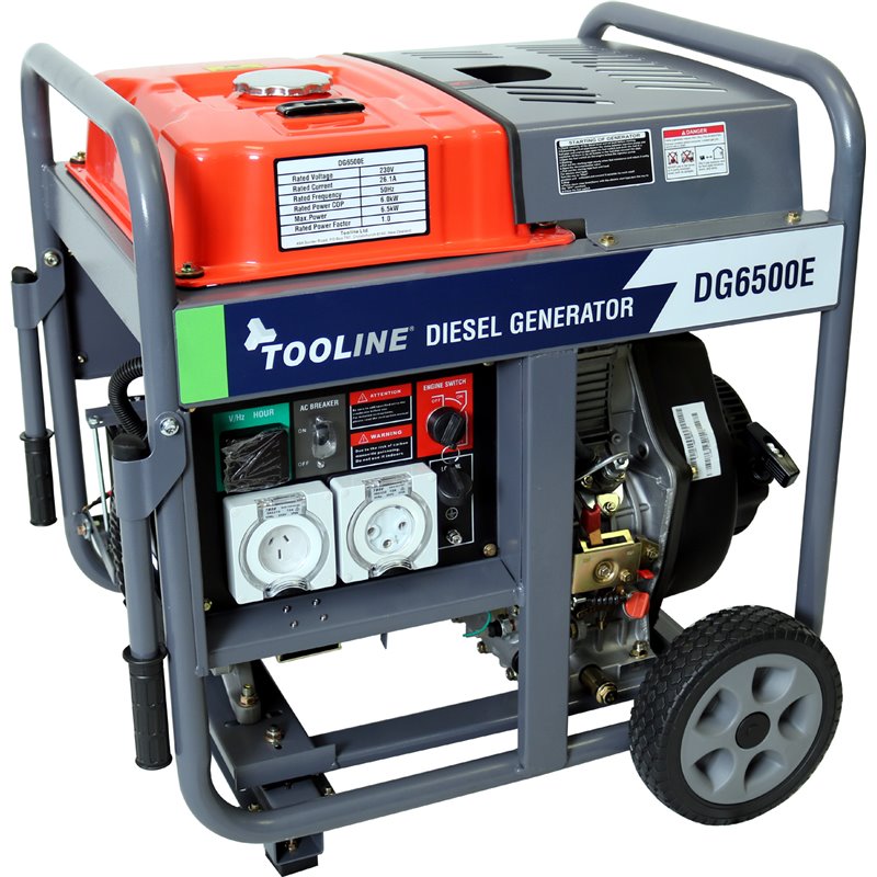 Tooline DG6500E Diesel Generator 6.5Kw