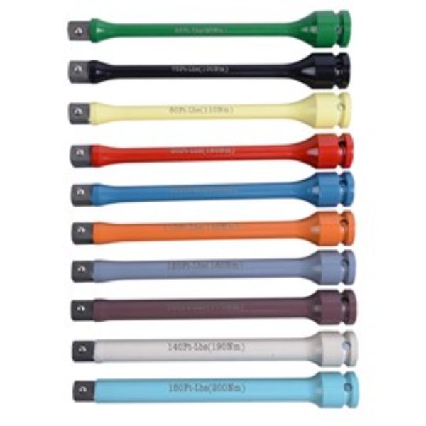 KING TONY 1/2inDR. IMPACT TORQUE EXT. BARS 90~200NM SET 10PCE