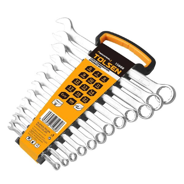 Tolsen 12pcs COMBINATION SPANNER SET 6-22mm IP3